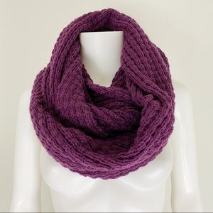 Laundry by Shelli Segal Plum Infinity Scarf Knit